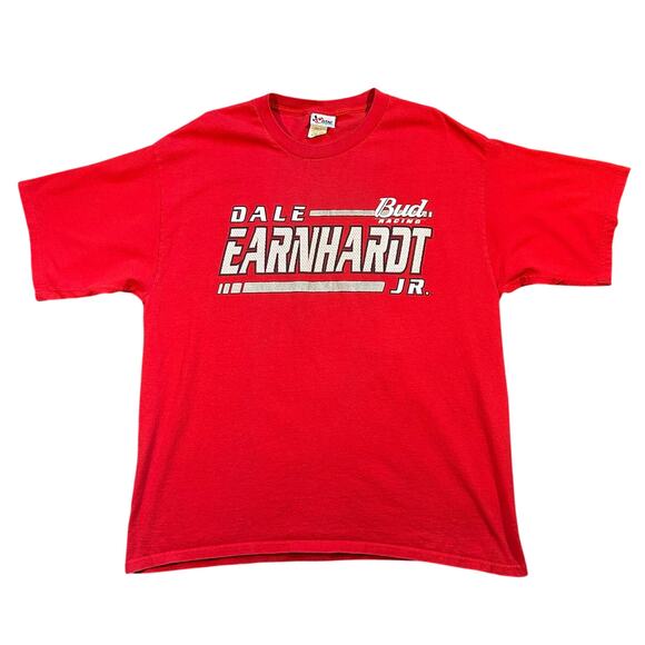 Vintage 00s Dale Earnhardt Jr. Racing Accolades Graphic T-Shirt - Picture 1 of 5